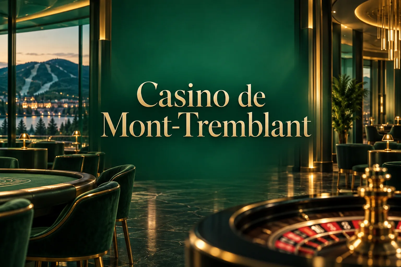 Bannière du Casino de Mont-Tremblant en ligne avec le bonus de bienvenue de 1 000 C$ et 150 tours gratuits